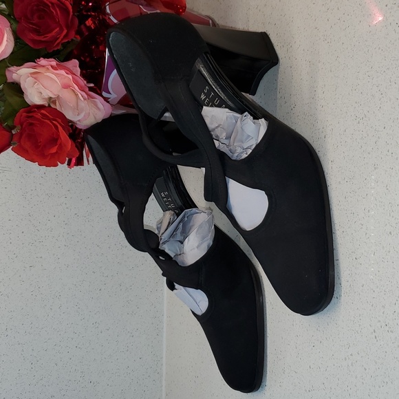 STUART WEITZMAN block heels (sz 6W) - Picture 2 of 8